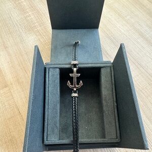 David Yurman Black Diamond Anchor Bracelet